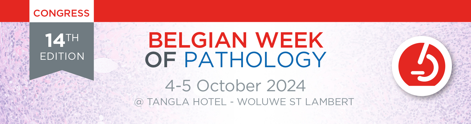 Belgian Week Of Pahtology Banner 2023